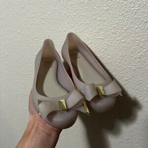 Mel by Melissa PVC plastic bow flats GIRLS 11